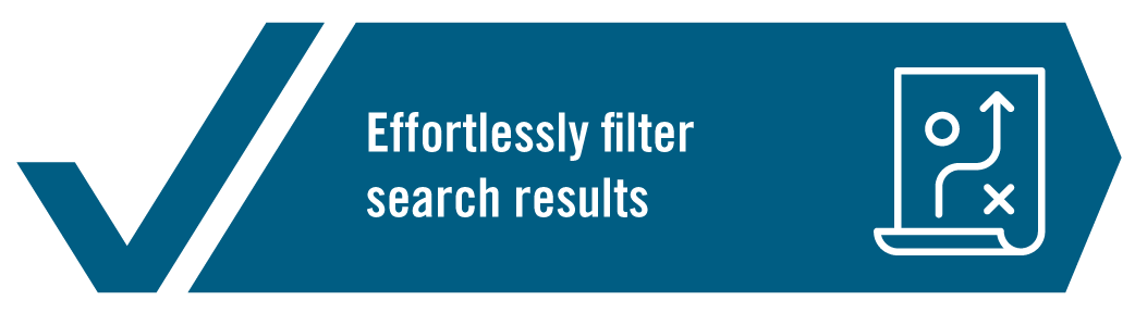 Effortlessly filter search results