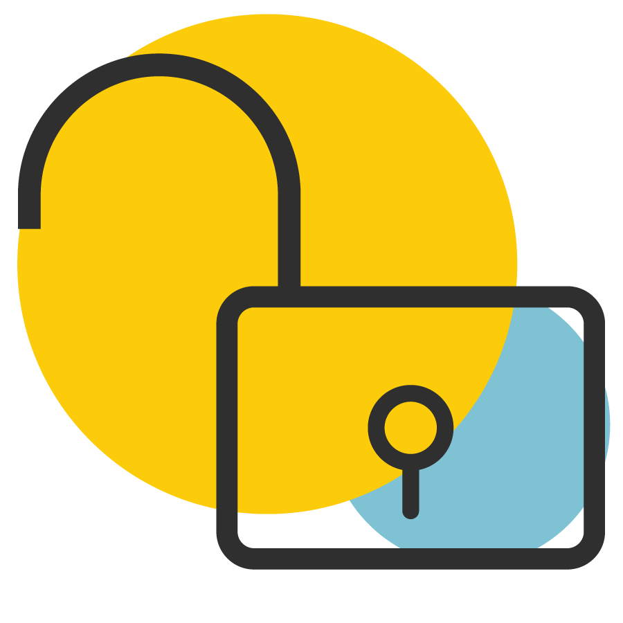 Unrestricted Access icon - unlocked lock