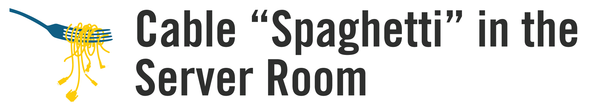Cable "Spaghetti" in the Server Room