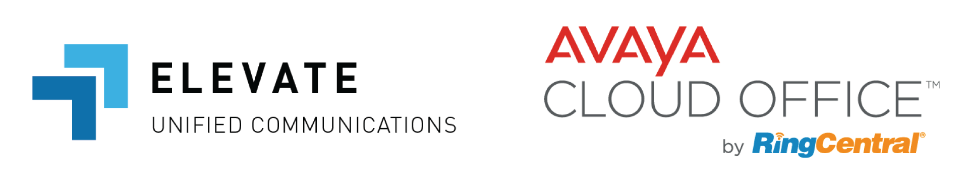 Elevate by Intermedia logo ; Avaya Cloud Office logo