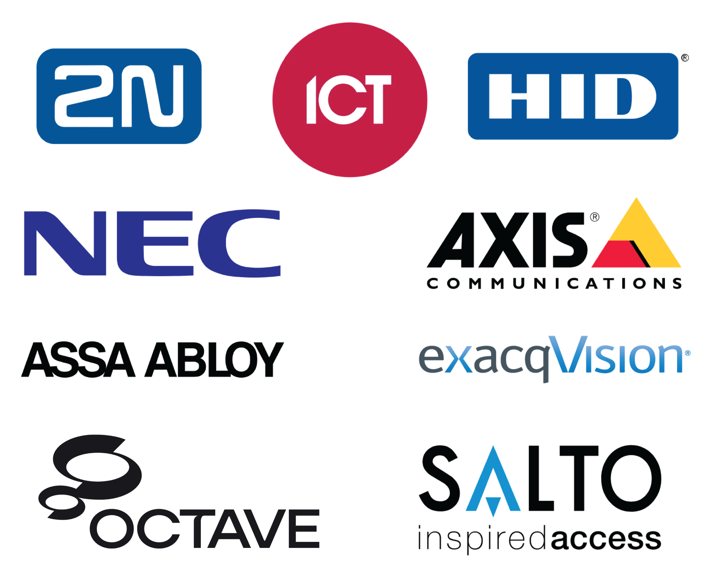 Surveillance Partners: 2N, ICT, HID, NEC, Axis Communications, Assa Abloy, ExacqVision, Octave, Salto