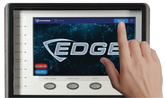 Fire Alarm Control panel - Edge Series from Edwards