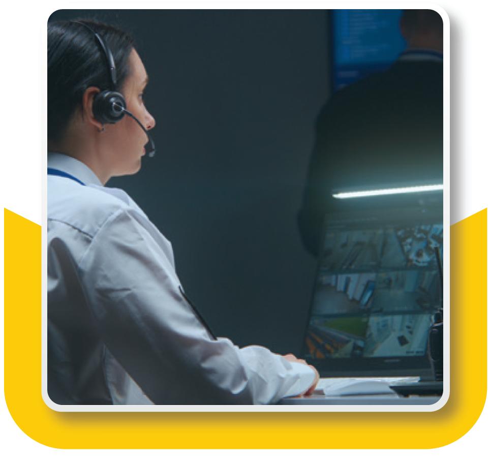 Live agent monitoring a business's fire safety through Rapid Response & Empire